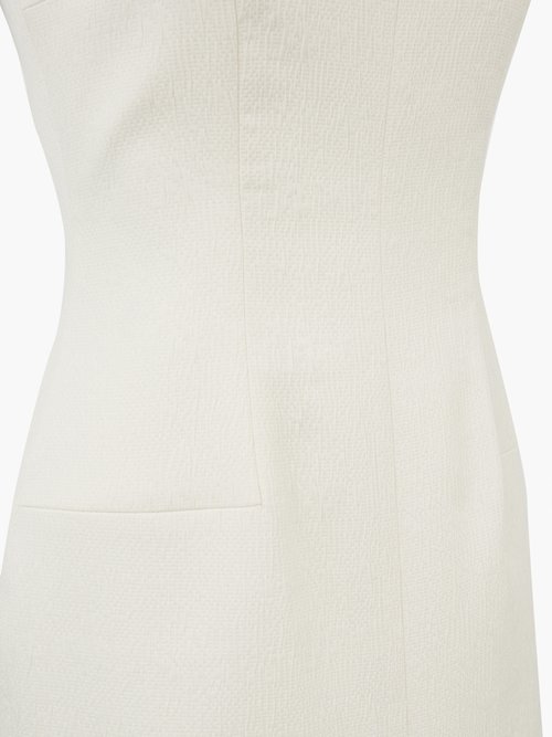 Emilia Wickstead Briony Sweetheart-neck Cloqué Maxi Dress White - 50% Off Sale