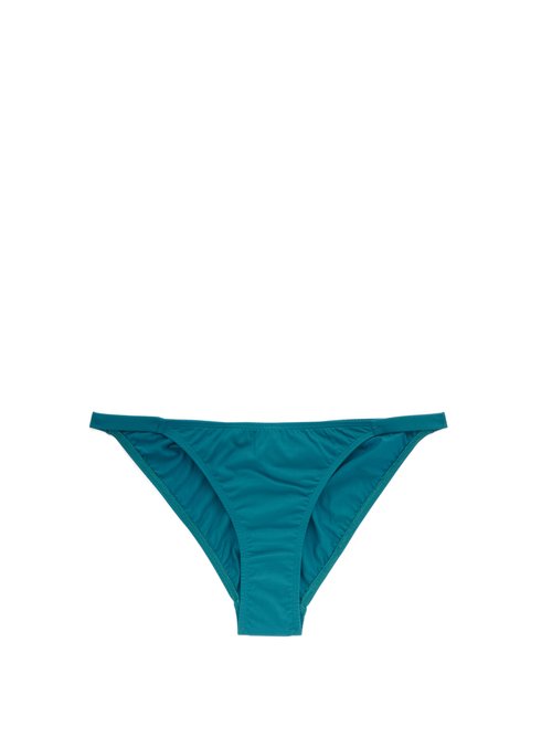 Asceno – Biarritz Low-rise Tanga Bikini Briefs Blue Beachwear