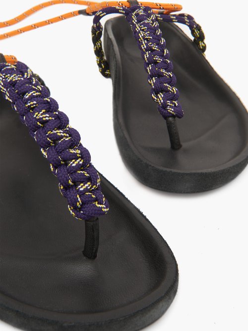 Isabel Marant Loreco Rope Sandals Navy Multi - 40% Off Sale