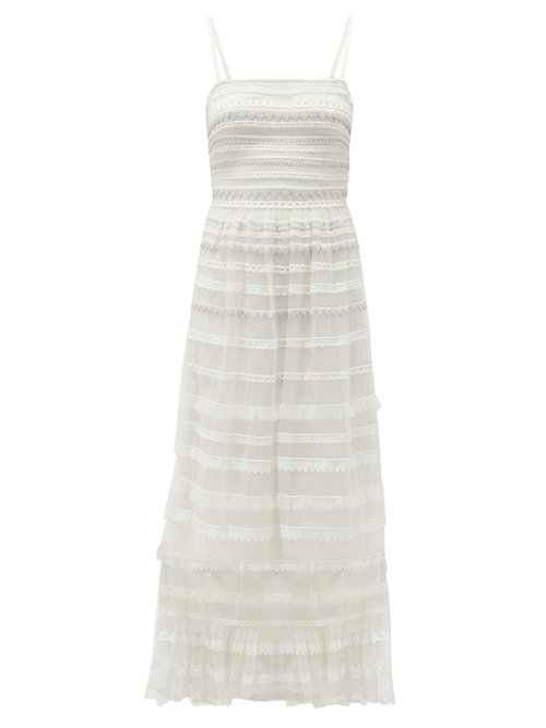 Buy Temperley London - Promise Embellished-tulle Dress White online - shop best Temperley London clothing sales
