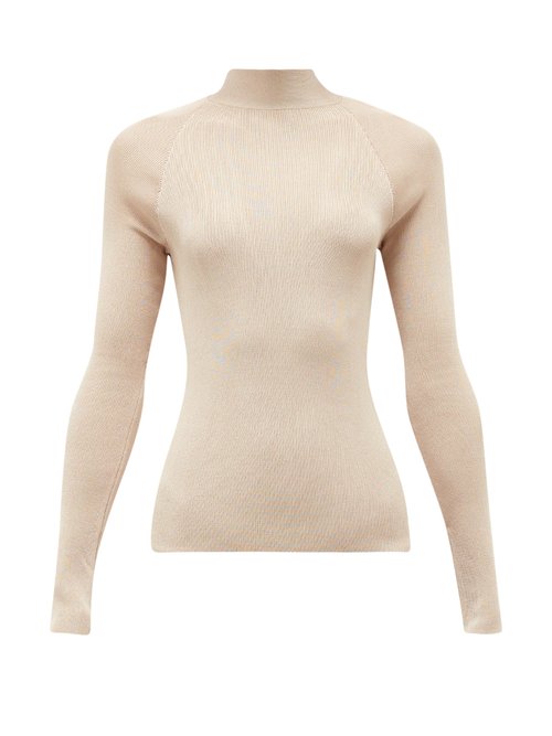 Buy Petar Petrov - Kiena Cutout-back Jersey Sweater Light Pink online - shop best Petar Petrov 