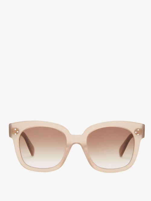 Bevel round goggle glasses Celine Brown in Plastic - 31234272