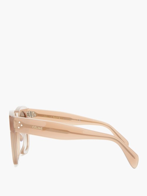 Oversized sunglasses Celine Brown in Metal - 34263387