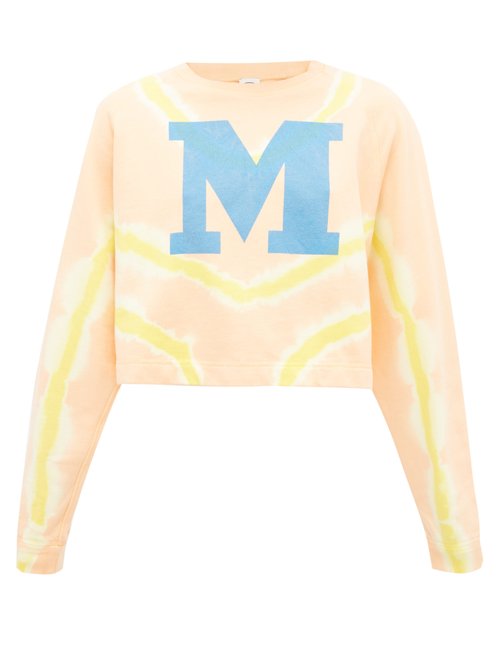 M-logo Tie-dyed Cotton Sweater