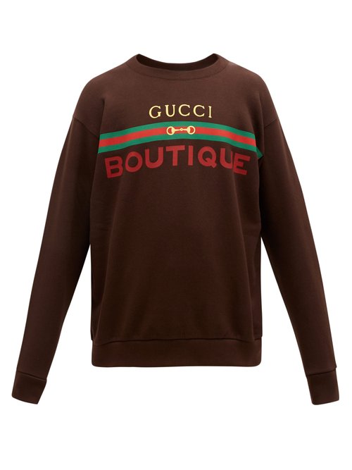 Gucci Boutique Print Sweatshirt