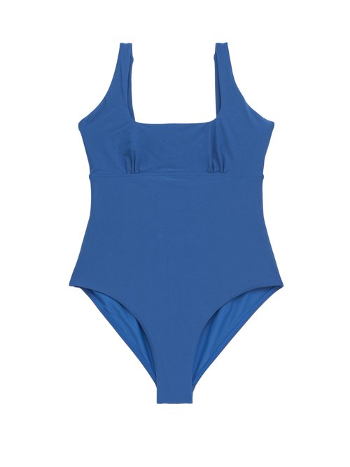 Casa Raki – Carolina Square-neck Swimsuit Blue Beachwear