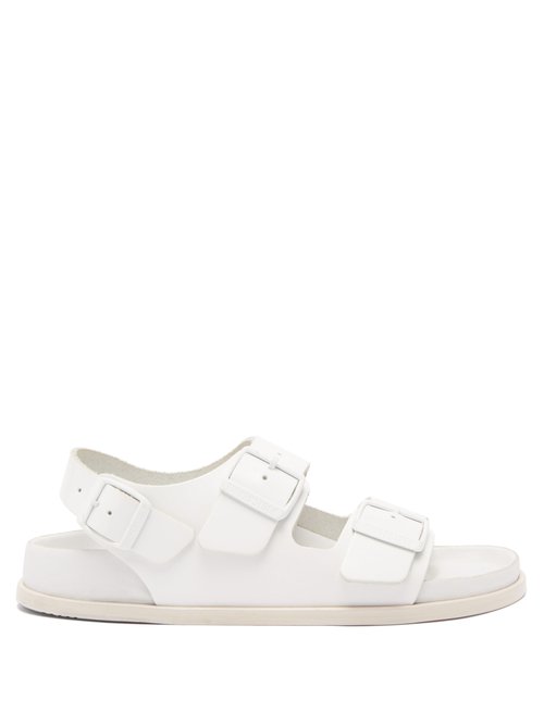 Birkenstock 1774 - Milano Ankle-strap Leather Sandals - Womens - White