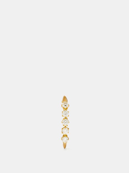 Jade Trau Catherine Diamond & 18kt Gold Single Earring