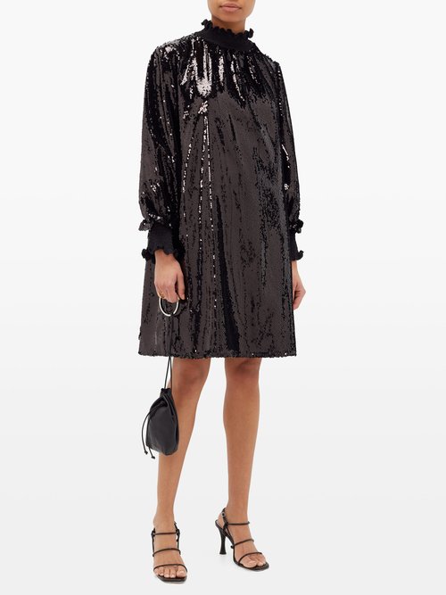 Àcheval Pampa Buenos Aires Sequinned Dress Black - 70% Off Sale
