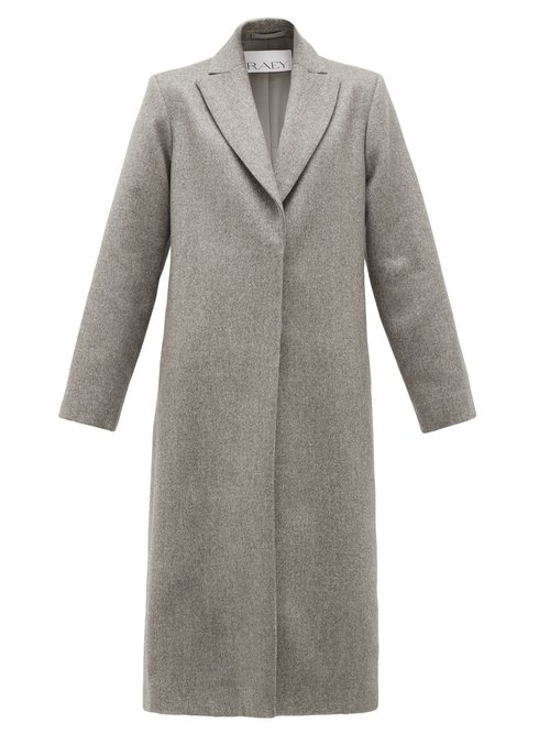 Raey - Single-breasted Cashmere-blend Coat Grey