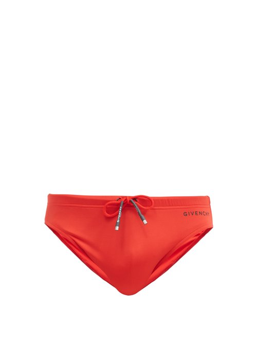 Givenchy - Logo-print Swim Briefs - Mens - Red