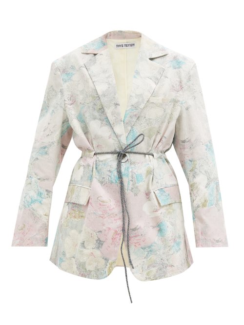 Rave Review – Ali Floral Upcycled-bedsheet Cotton Blazer