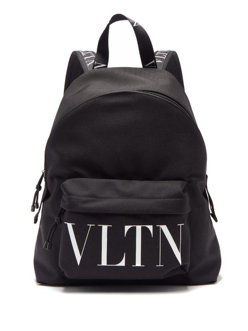 Valentino Garavani - Vltn-logo Shell Backpack - Mens - Black