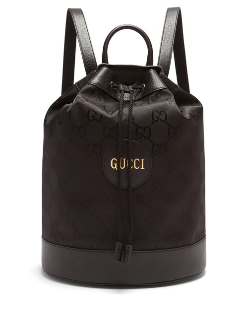 Gucci - GG-print Technical Drawstring Backpack - Mens - Black