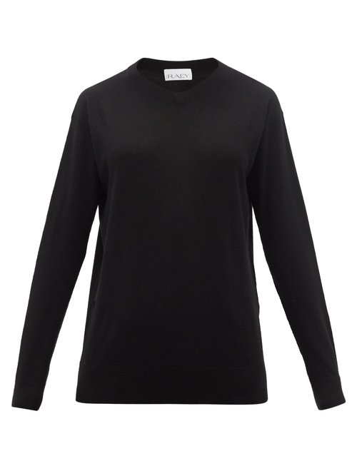 Raey - V-neck Cashmere Sweater Black