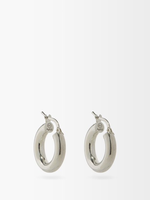 Sterling-silver Hoop Earrings