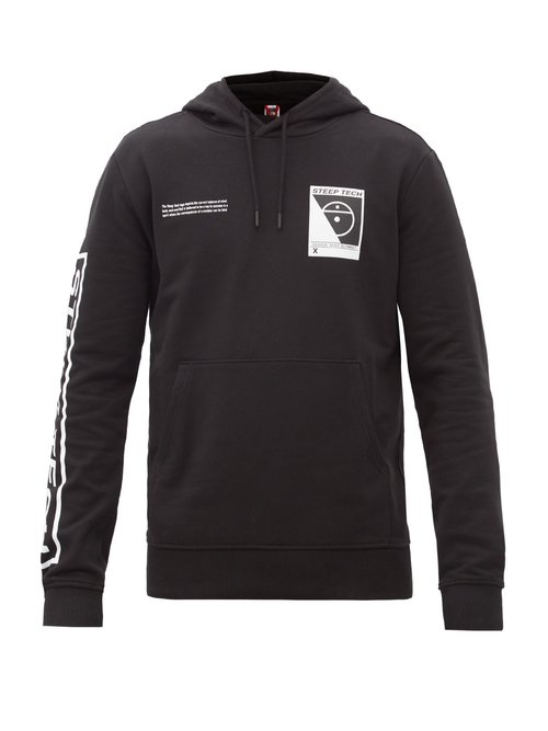 The North Face - Steep Tech-logo Cotton-jersey Hooded Sweatshirt - Mens - Black