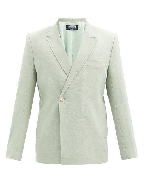 Moulin Double-breasted Wool-blend Canvas Blazer