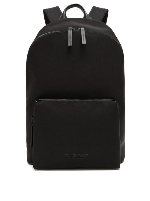 Troubadour - Adventure Slipstream Leather-trim Backpack - Mens - Black