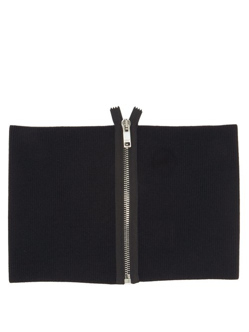 Givenchy - Zipped Wool-blend Jersey Cummerbund - Mens - Black