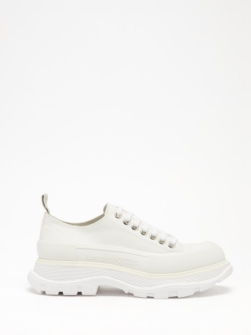 Alexander Mcqueen - Hybrid Slick Chunky-sole Canvas Trainers White