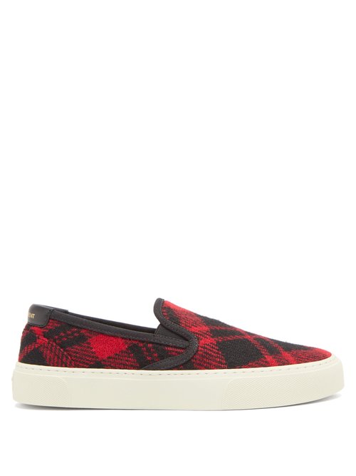 canvas slip on trainers womens