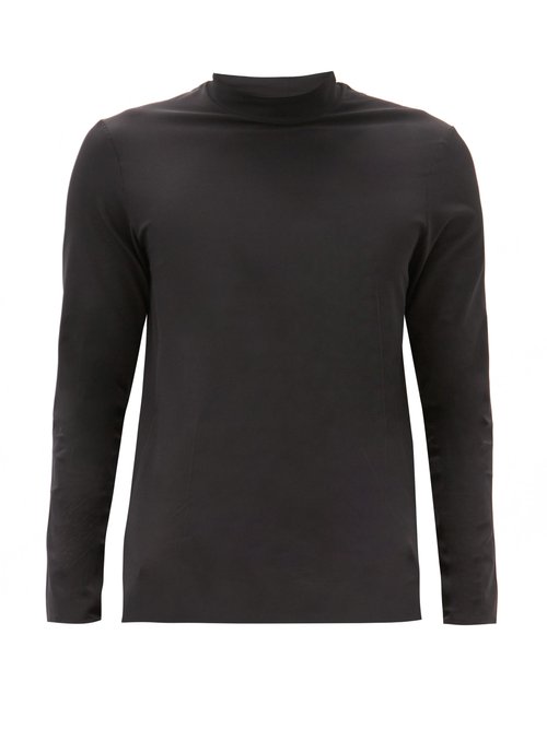 Jacques - Performance High-neck Jersey Top - Mens - Black