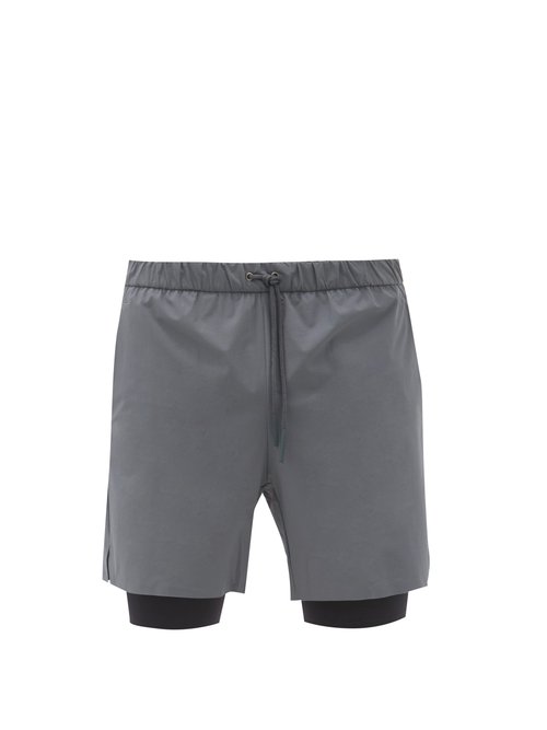Jacques - Compression 01 Technical Shorts - Mens - Grey Multi