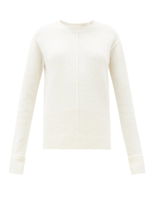 Buy The Row - Annegret Round-neck Cashmere-blend Sweater White online - shop best The Row 