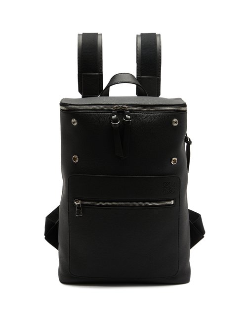 Loewe - Goya Leather Backpack - Mens - Black