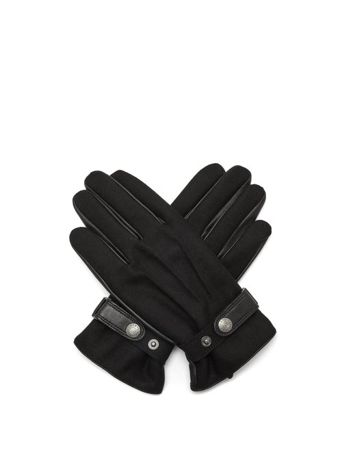 Dents Guildford Flannel And Leather Gloves