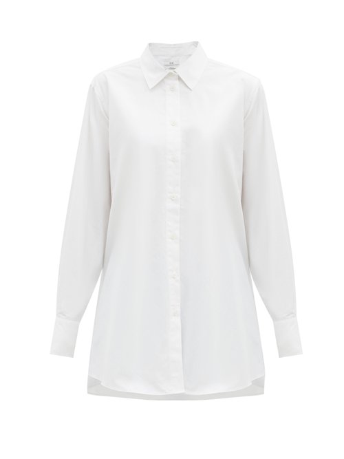 Buy Co - A-line Cotton-sateen Shirt White online - shop best CO 