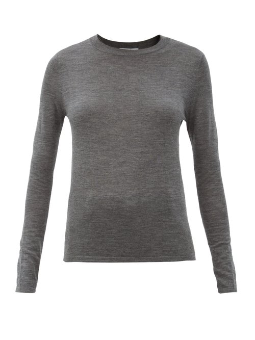 Co - Round-neck Cashmere Sweater Grey