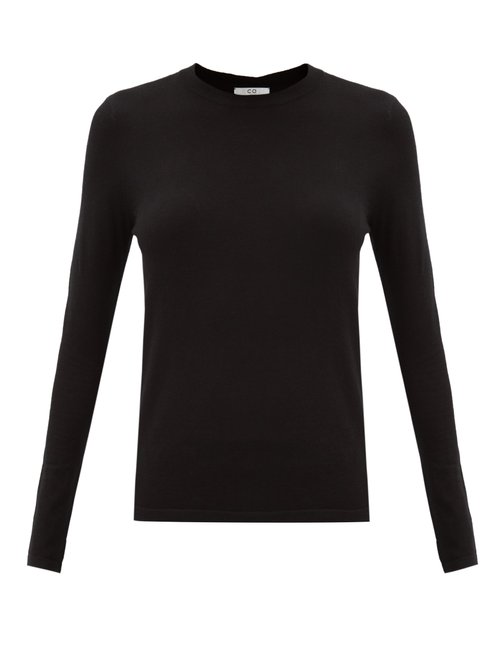Co - Round-neck Cashmere Sweater Black