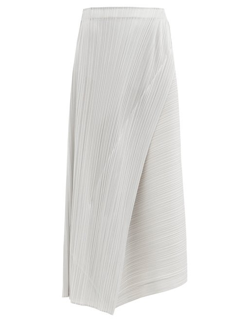 Pleats Please Issey Miyake Folded technical-pleated skirt
