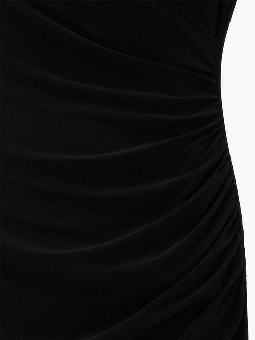 Norma Kamali Sweetheart-neckline Jersey Dress Black