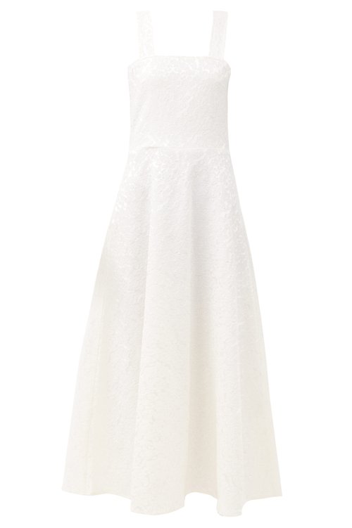 Gioia Bini – Lucinda Chantilly-lace Maxi Dress White
