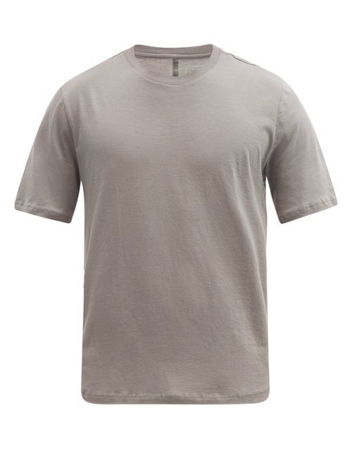 Lahgo - Organic Pima-cotton Jersey T-shirt - Mens - Grey