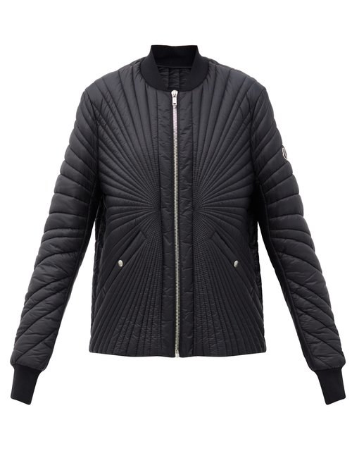 Moncler + Rick Owens - Radiance Logo-patch Quilted Down Jacket Black