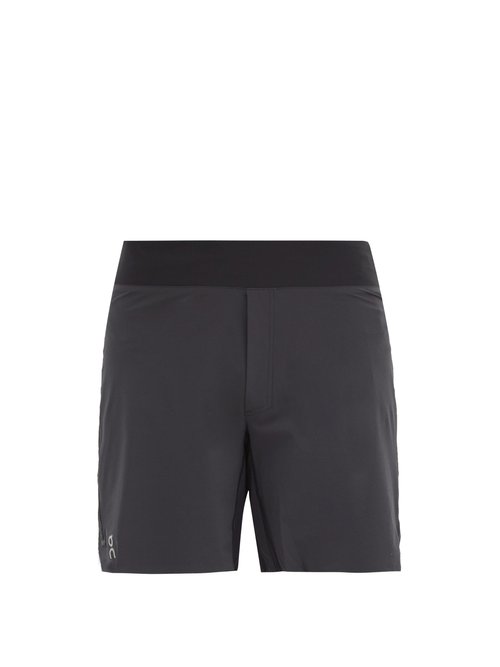 On - Elasticated-waist Shell Shorts - Mens - Black