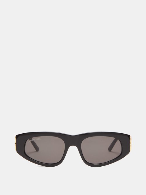 Balenciaga Eyewear Oval Acetate Sunglasses