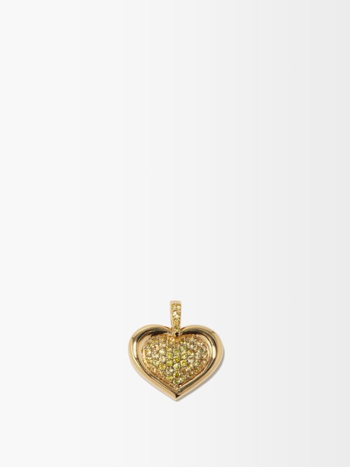 Catena Petite Heart 18 Kt Gold Ring With Topaz in Pink - Nadine