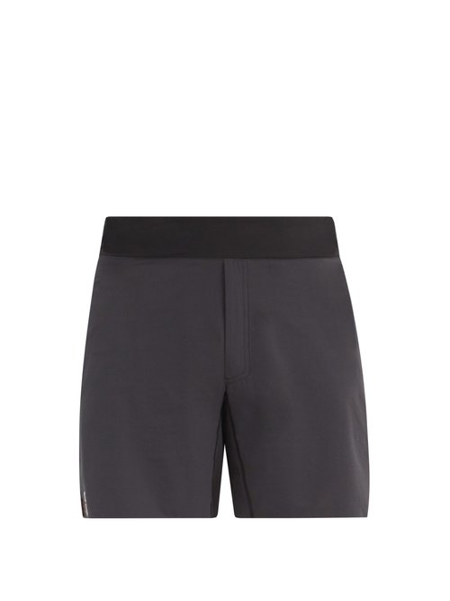On - Panelled Mesh And Technical-jersey Running Shorts - Mens - Black
