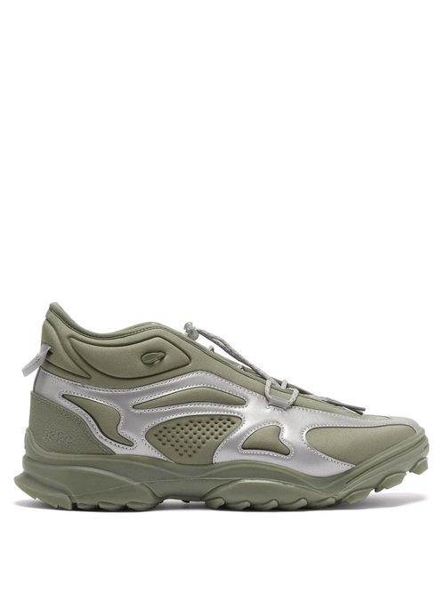 Adidas X 032c Gsg Tr Reflective-overlay Trainers In Stone Green/dove Grey