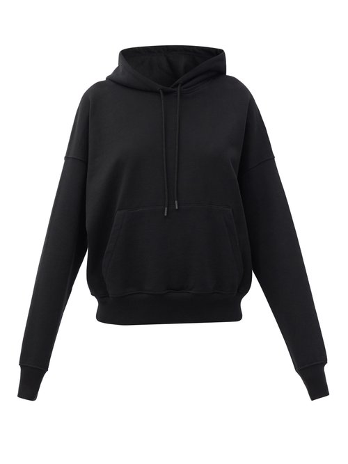 Wardrobe. nyc - Release 03 Cropped Cotton-jersey Hooded Sweatshirt - Womens - Black