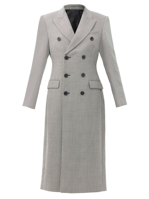 Wardrobe. nyc - Release 05 Double-breasted Merino-wool Coat Black White