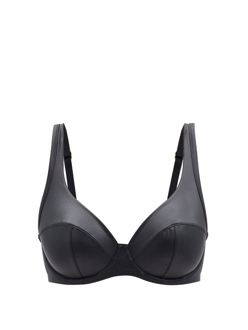 Agent Provocateur Paige Underwired High-shine Jersey Bra In Black ...