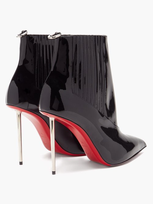 Christian Louboutin Epic 100MM Black Ankle Boots New 