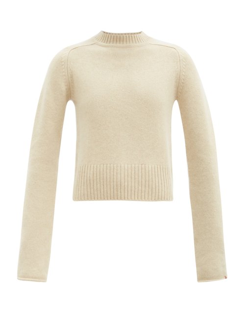 Extreme Cashmere - No. 152 Cherie High-neck Stretch-cashmere Sweater Ivory