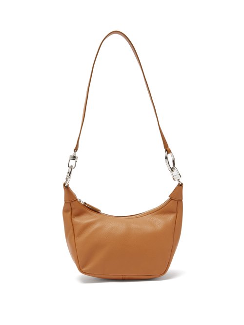 Staud - Holt Leather Shoulder Bag - Womens - Tan